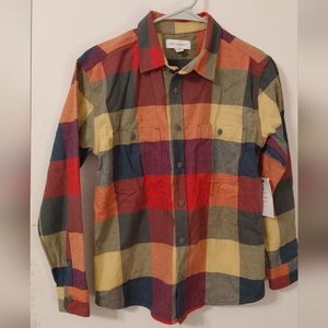 Colorful Plaid Button Down Shirt for Kids